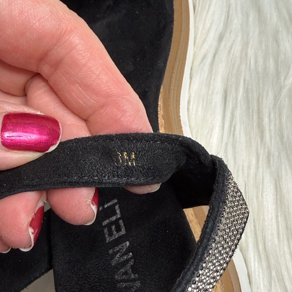 Vaneli Black Cedra Platform Wedge Sandals - Picture 4 of 8